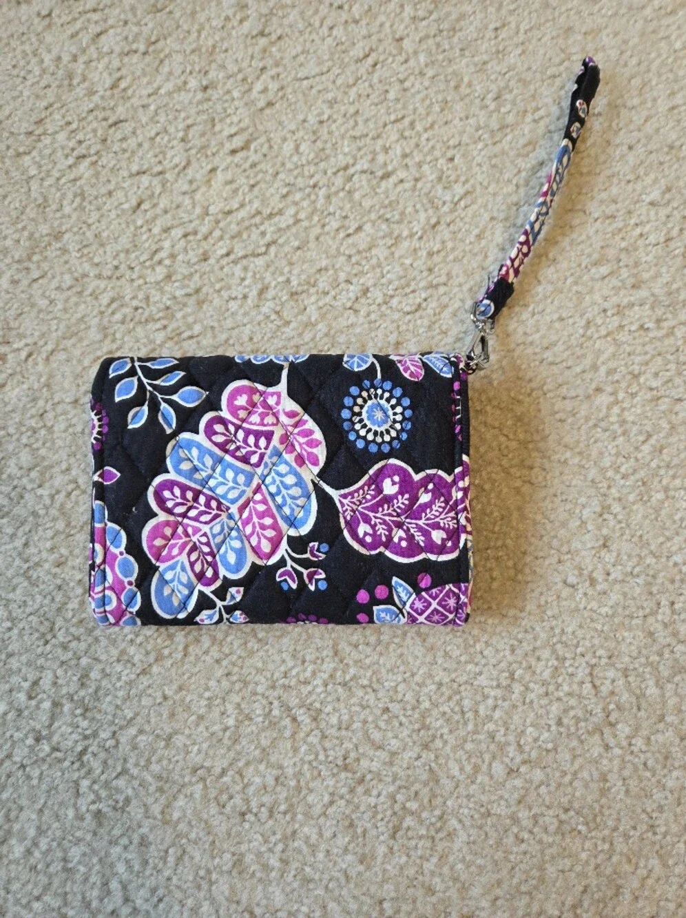 Vera Bradley Turn Lock Wristlet Wallet- Alpine Floral